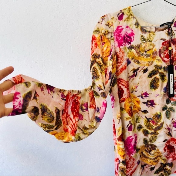 Kobi Halperin $428 Luxury Embellished Sequin Embroidered Hailee Blouse NWT XS - Picture 16 of 16